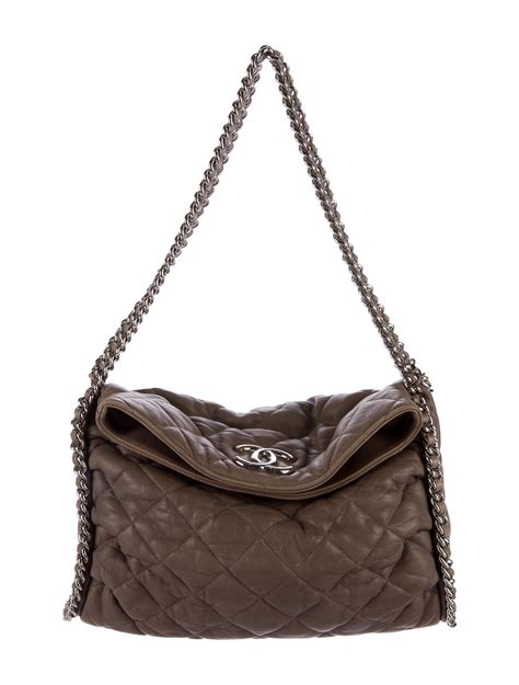 chanel chain hobo handbag|inside of a chanel bag.